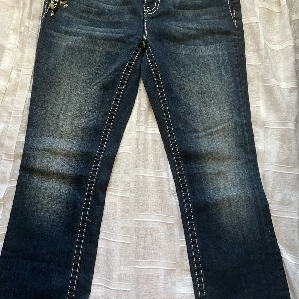 EUC Miss Me Bootcut Embellished Boot Cut Jeans size  31